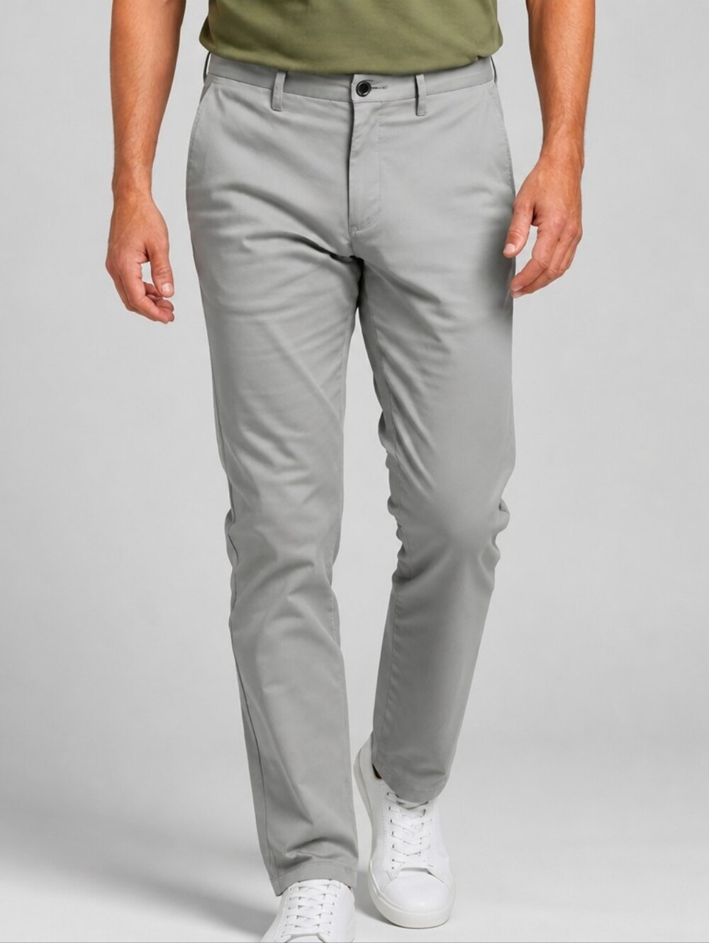 Brooks Brothers Advantage Chino Clark Pants Mens W34/32 Beige Cotton Flat Front
